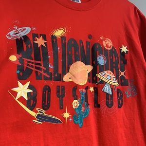 🌌Billionaire boys club red space tee size medium